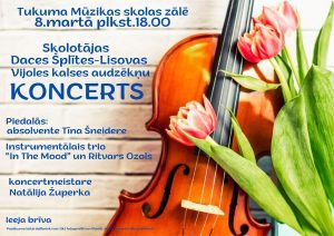 Skolotājas Daces Šplītes – Lisovas Vijoles klases audzēkņu koncerts
